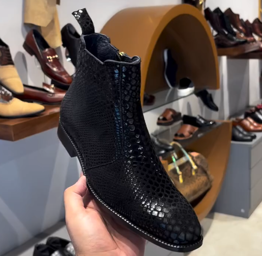 Snake Print Boots