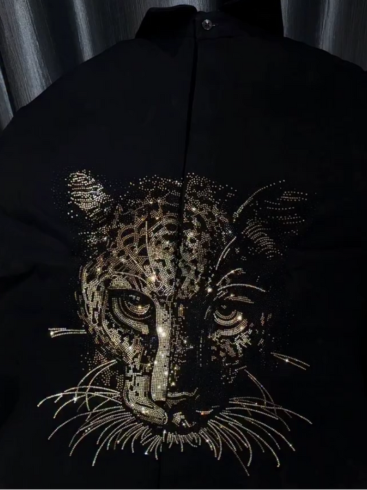 Leopard Crystal Shirt