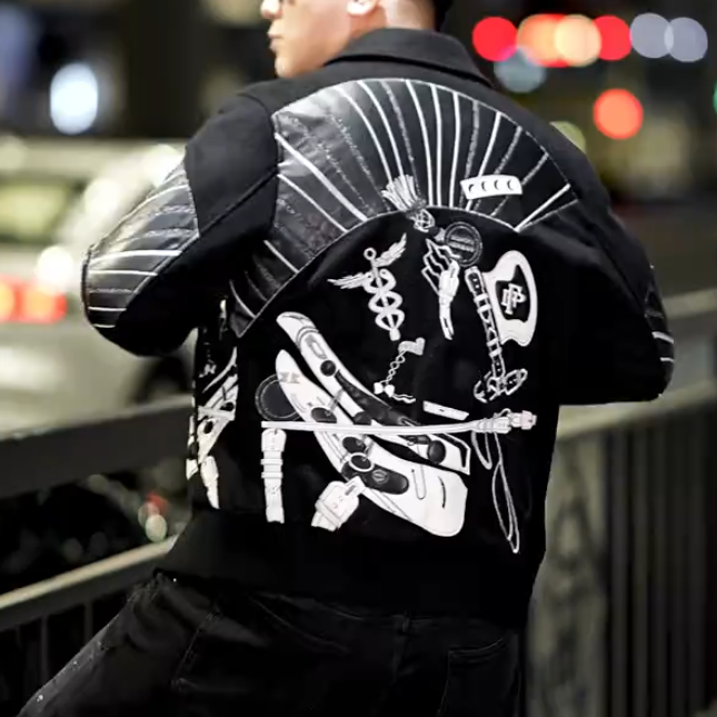 Black White Rock Jacket