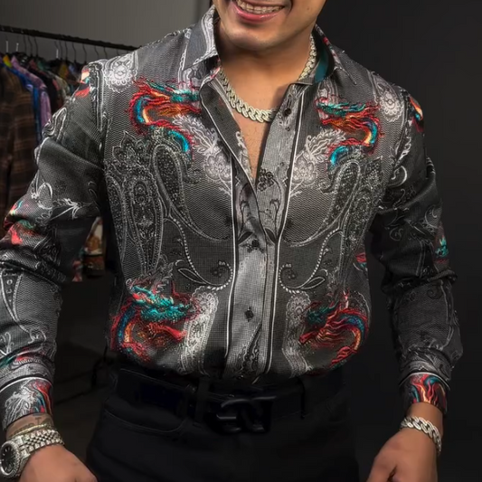 Silver Peacock Shirt