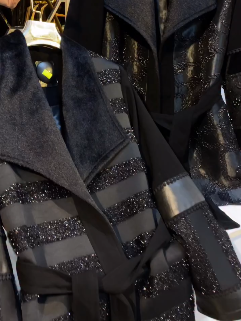 Women's Trench Leather Coat