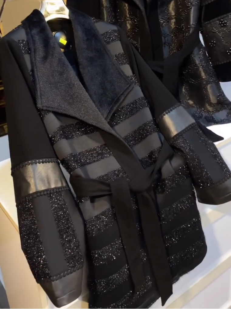 Women's Trench Leather Coat