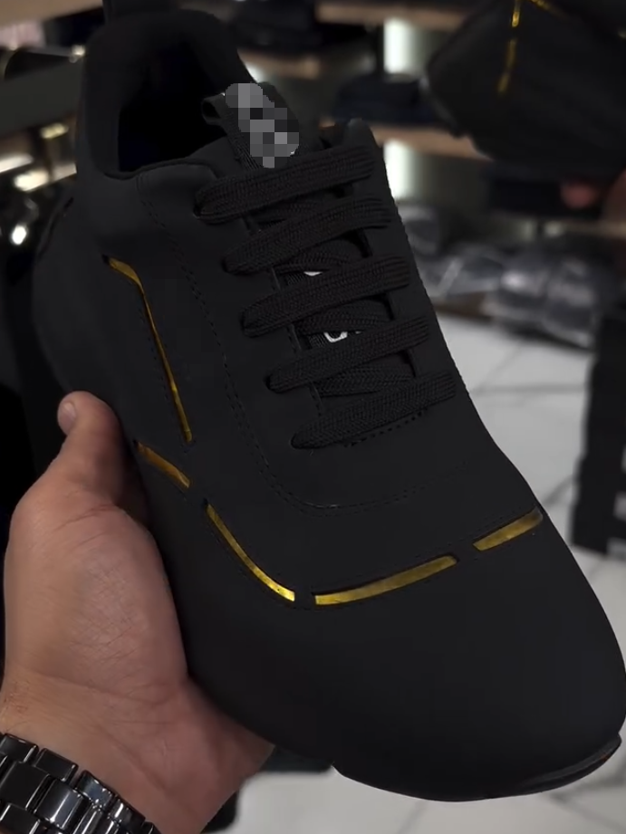 Black & Gold Sneakers