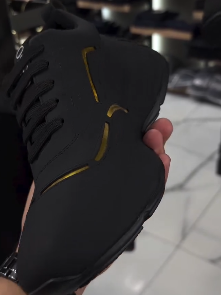 Black & Gold Sneakers
