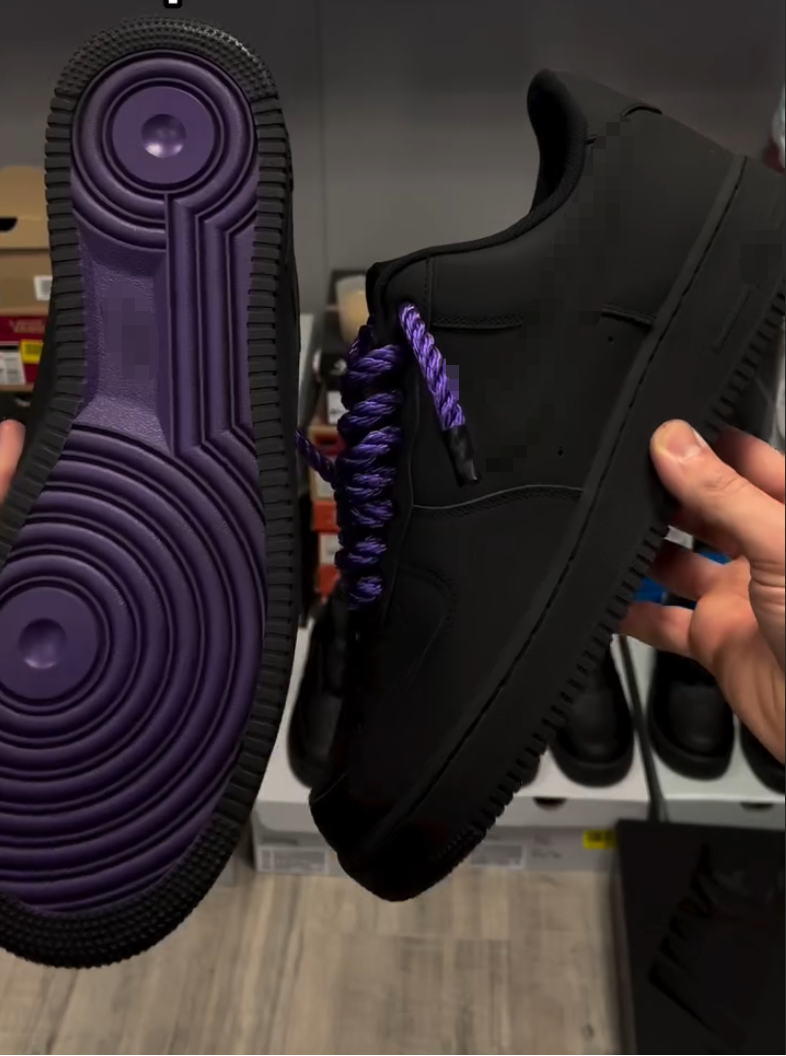 Custom Black Skate Shoes