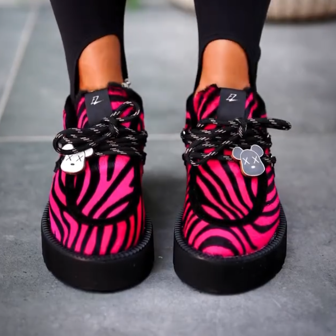 Pink Zebra Cloud Platform Sneakers