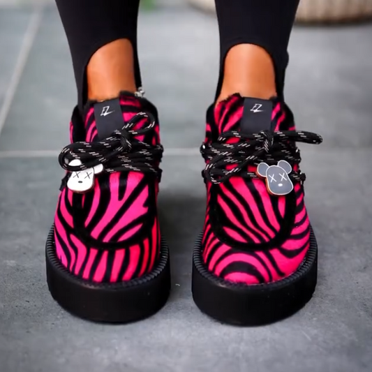 Pink Zebra Cloud Platform Sneakers