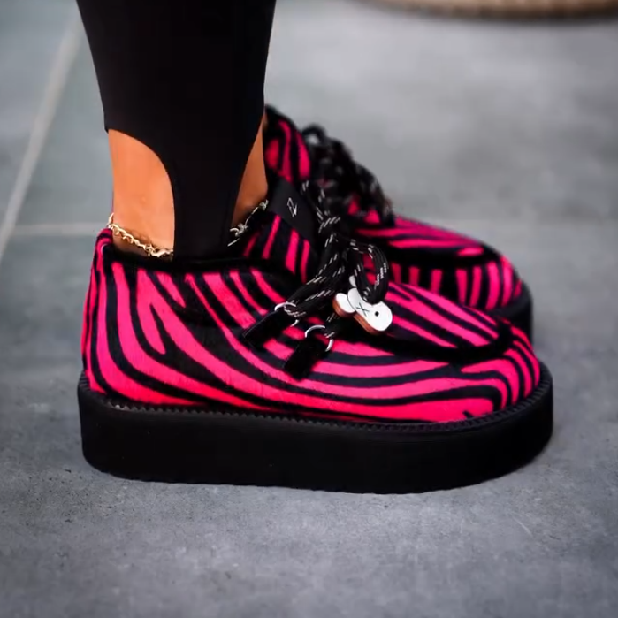 Pink Zebra Cloud Platform Sneakers