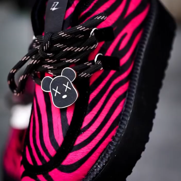 Pink Zebra Cloud Platform Sneakers