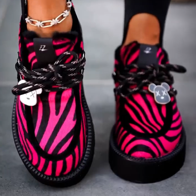 Pink Zebra Cloud Platform Sneakers