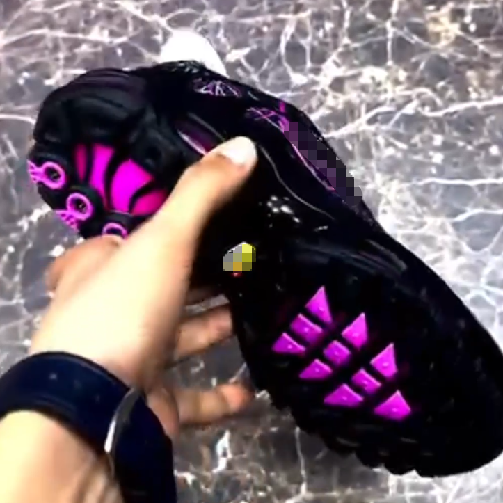 Pink-White Line Sneakers