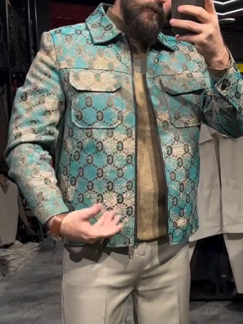 Sage Green Logo Jacket