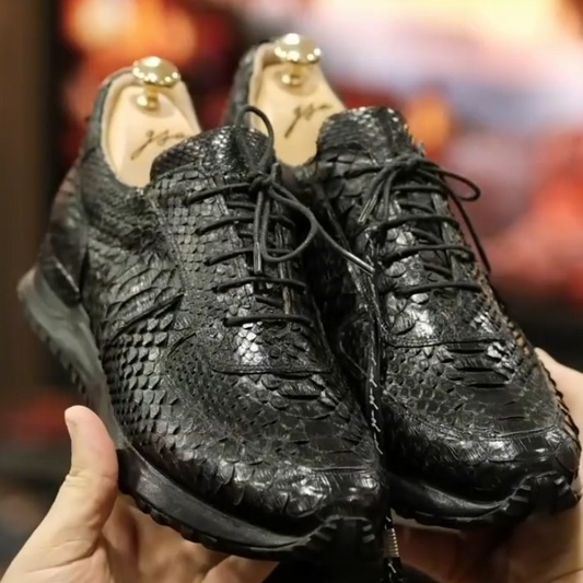 Python-Cold-Resistant Derby Shoes