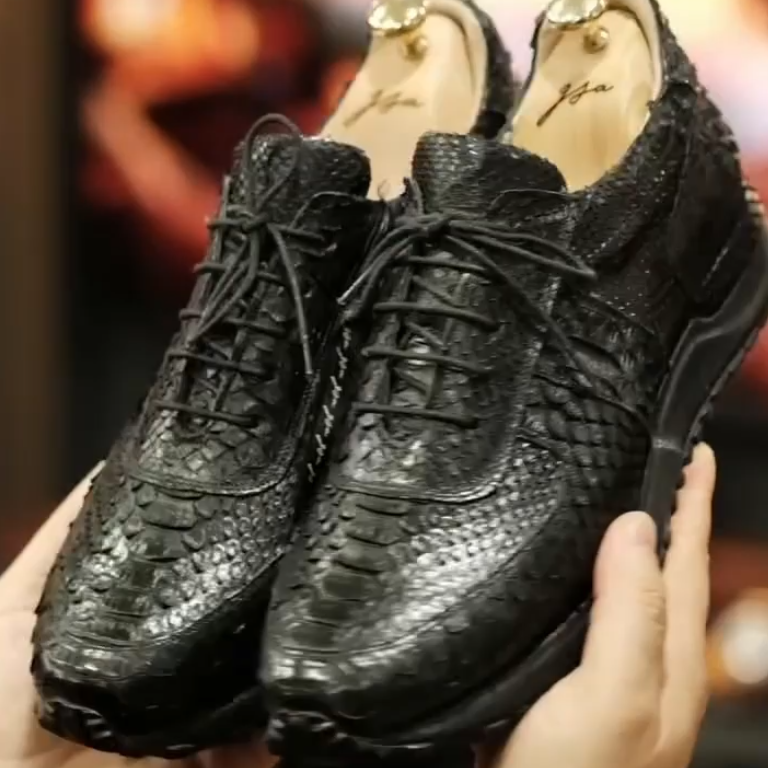 Python-Cold-Resistant Derby Shoes