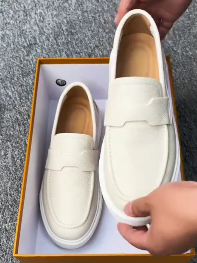 Orange Old Money Loafers