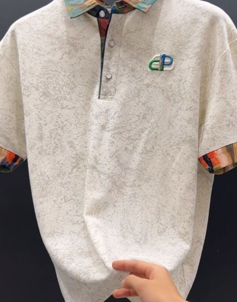 Snow Print Business Polo