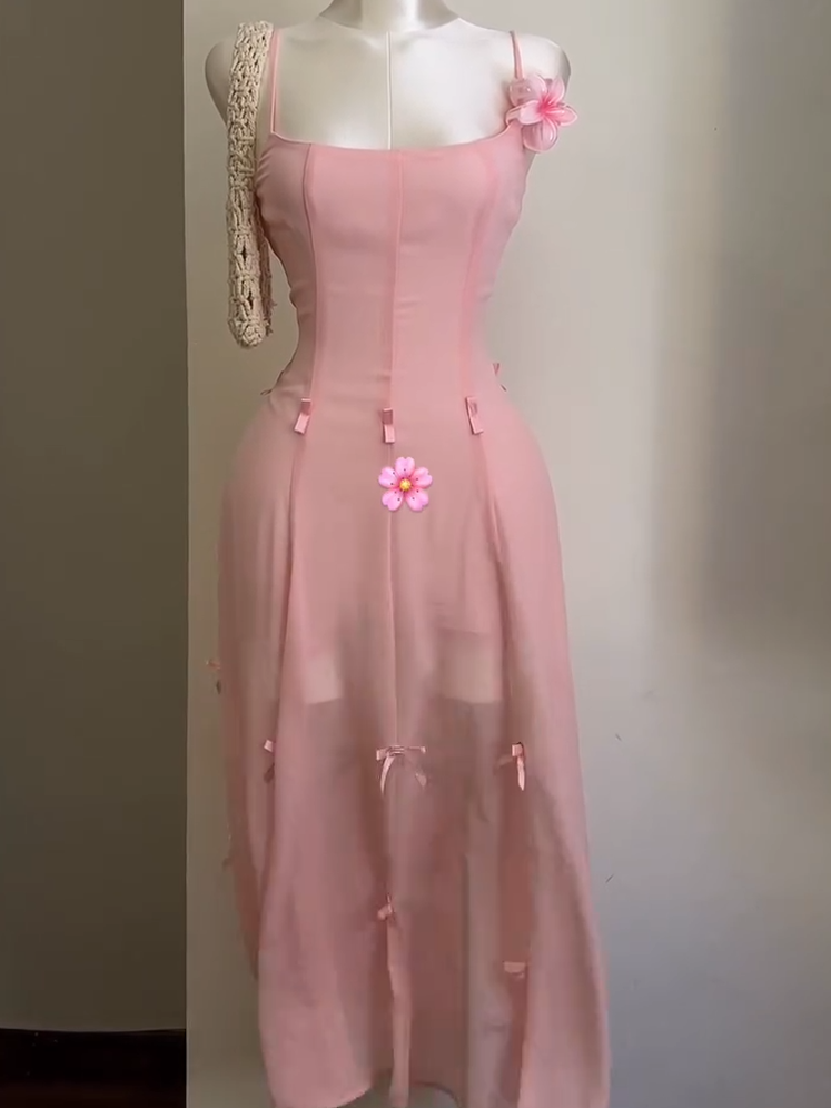 3-Way Peach Blossom Dress