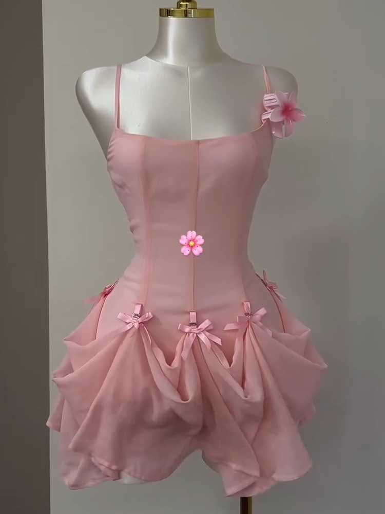 3-Way Peach Blossom Dress