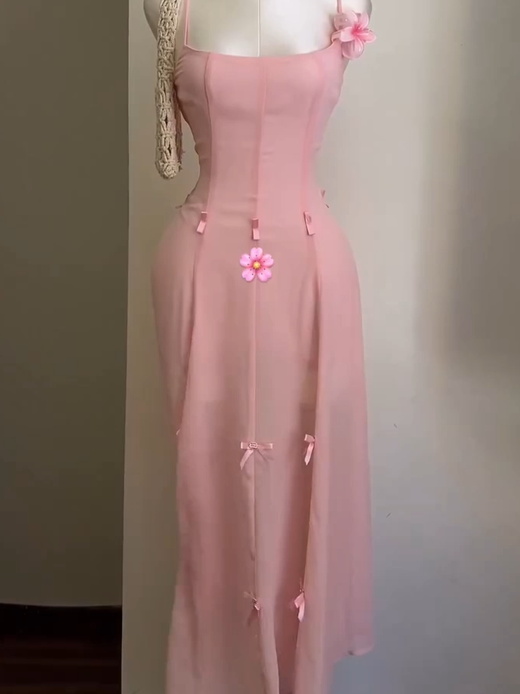 3-Way Peach Blossom Dress