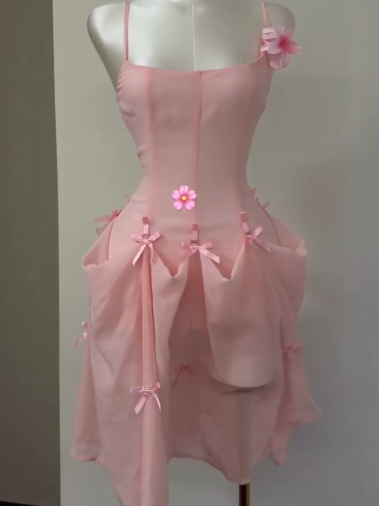3-Way Peach Blossom Dress