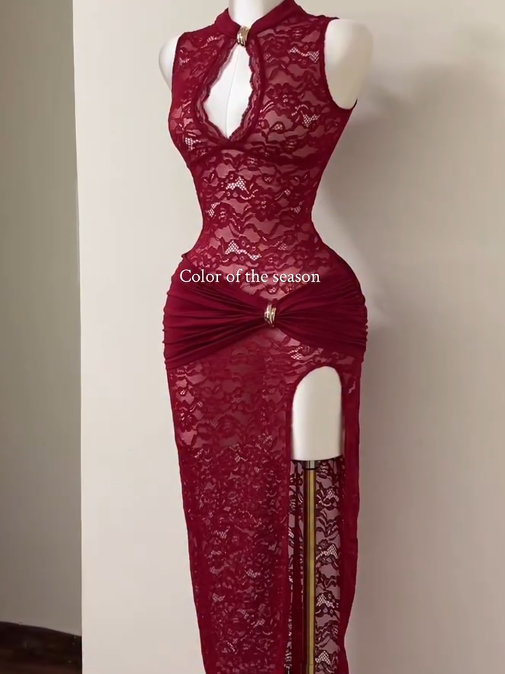 Red Lace Dress