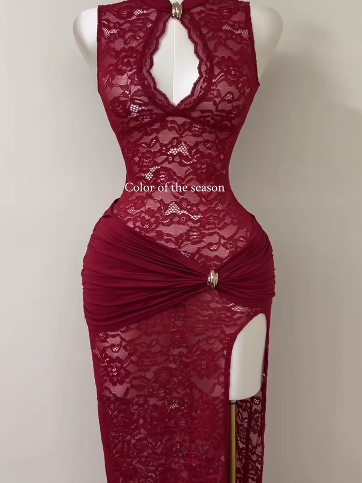 Red Lace Dress