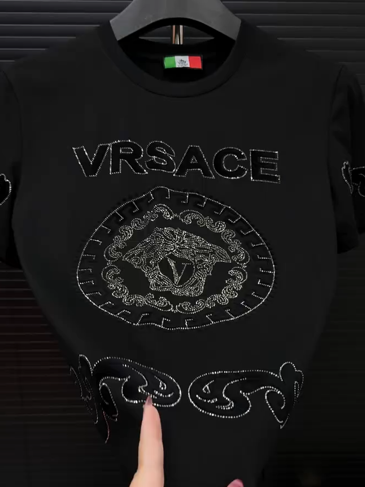 Silver V-Neck Tee