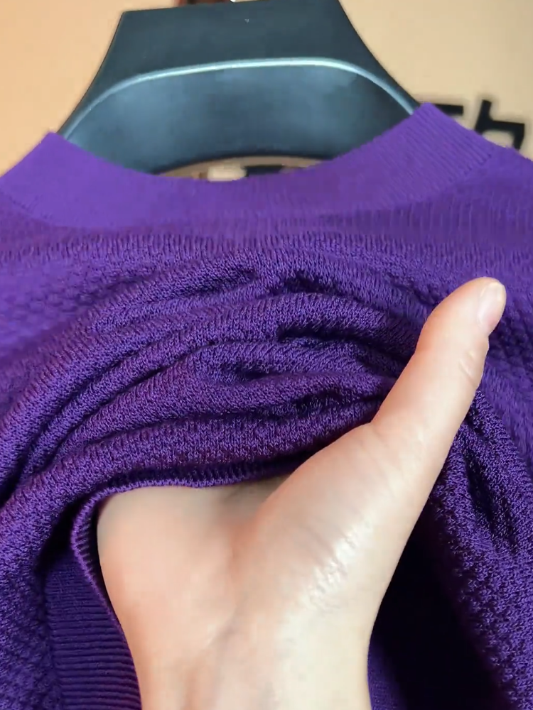Royal Purple Knit Breathable Tee