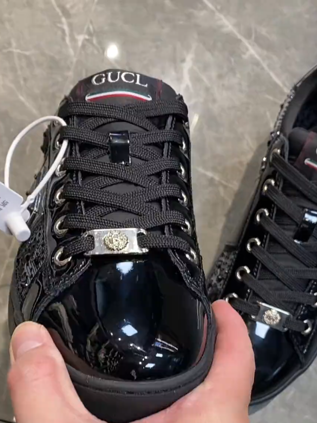 Black Crystal Sneakers
