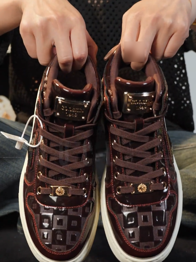 Exotic Leather Lightweight Sneakers