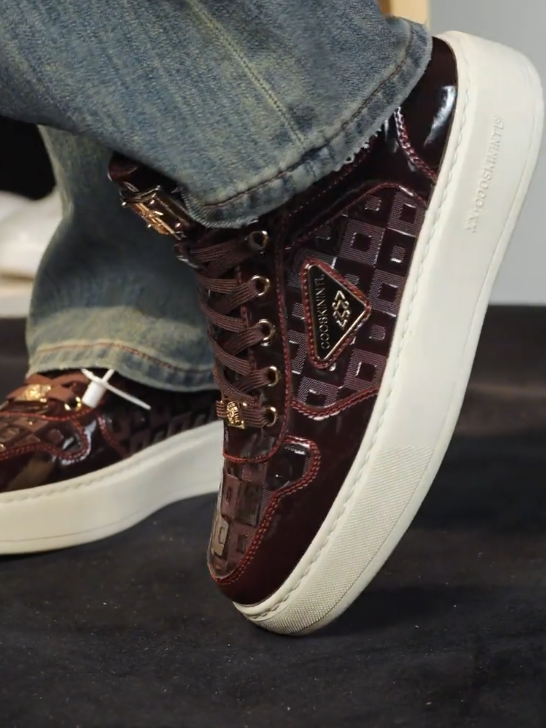Exotic Leather Lightweight Sneakers