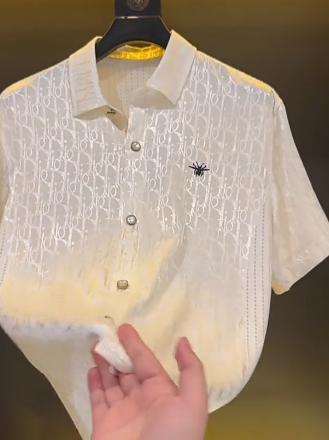 Satin Bee Knit Shirt