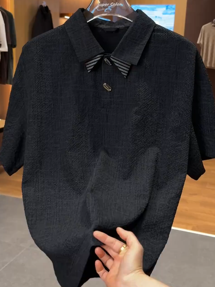 Linen-Cotton Solid Breathable Shirt