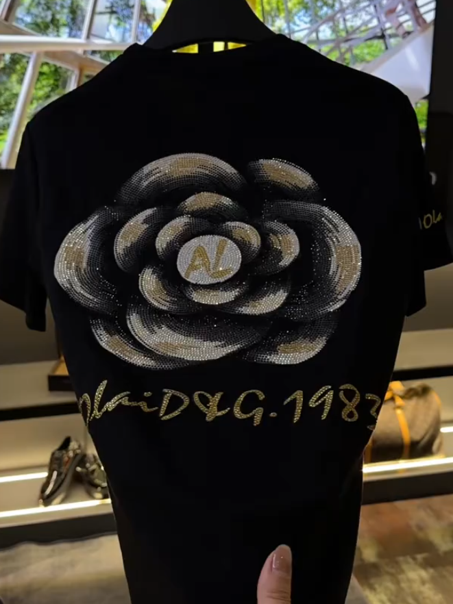 Crystal Camellia Tee
