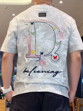 Colorful Letter Shadow Tee