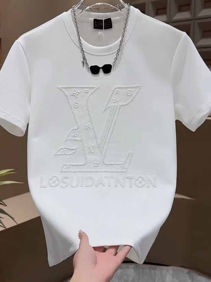 3D Embroidered Solid Tee