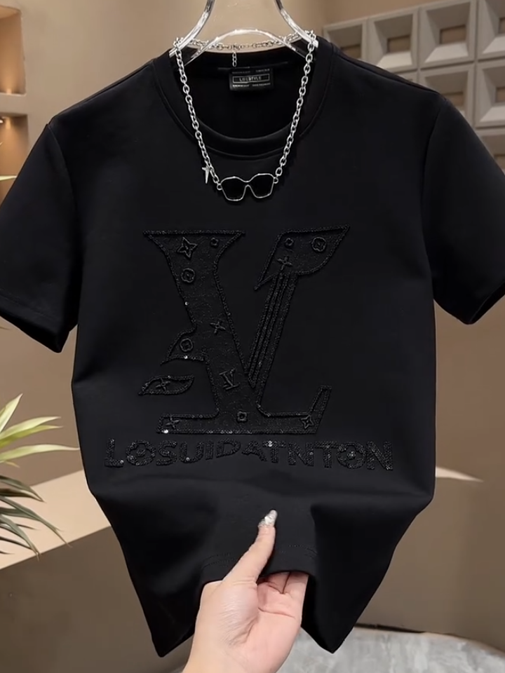 3D Embroidered Solid Tee