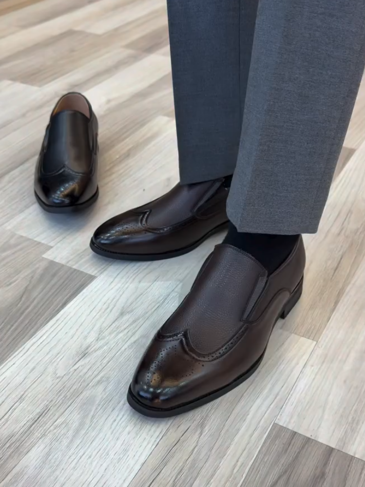 Ultra-Soft Slip-On Leather Shoes
