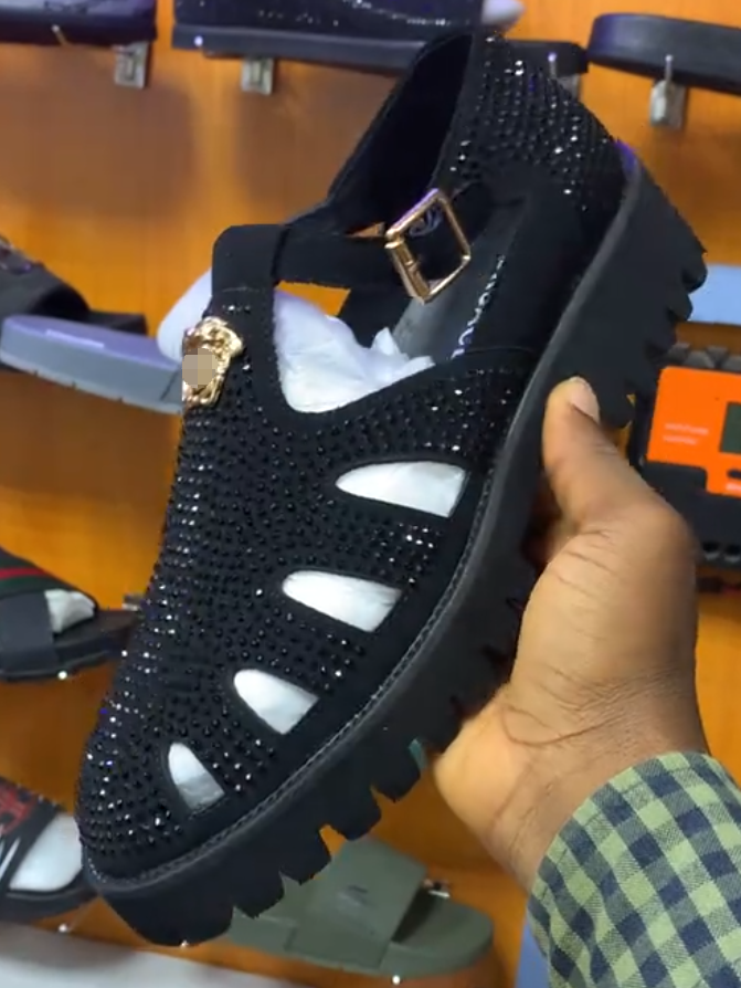 Full Crystal Sandals