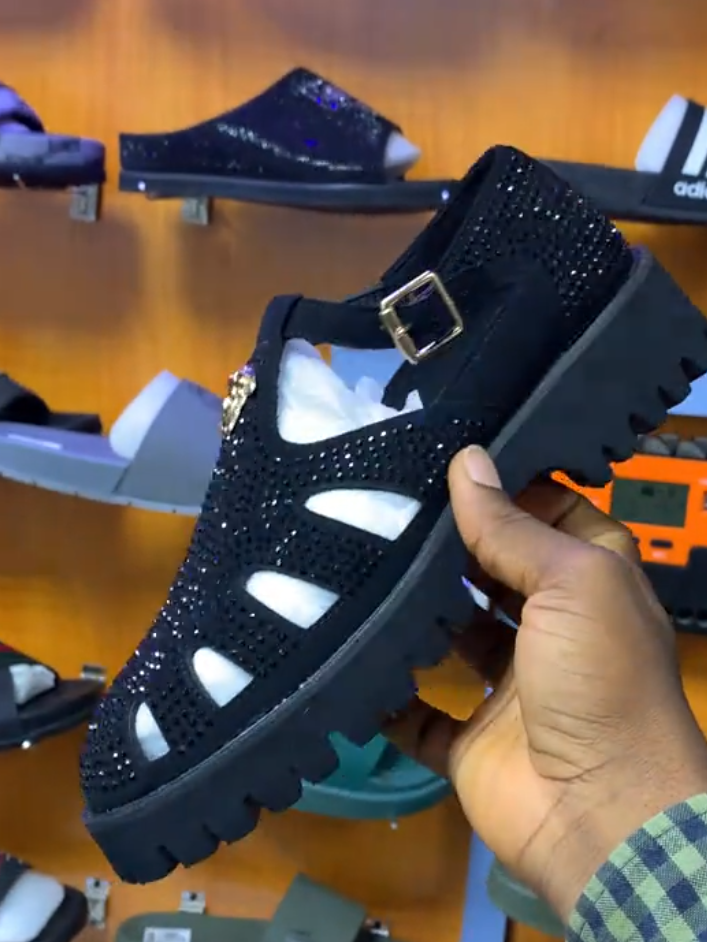 Full Crystal Sandals