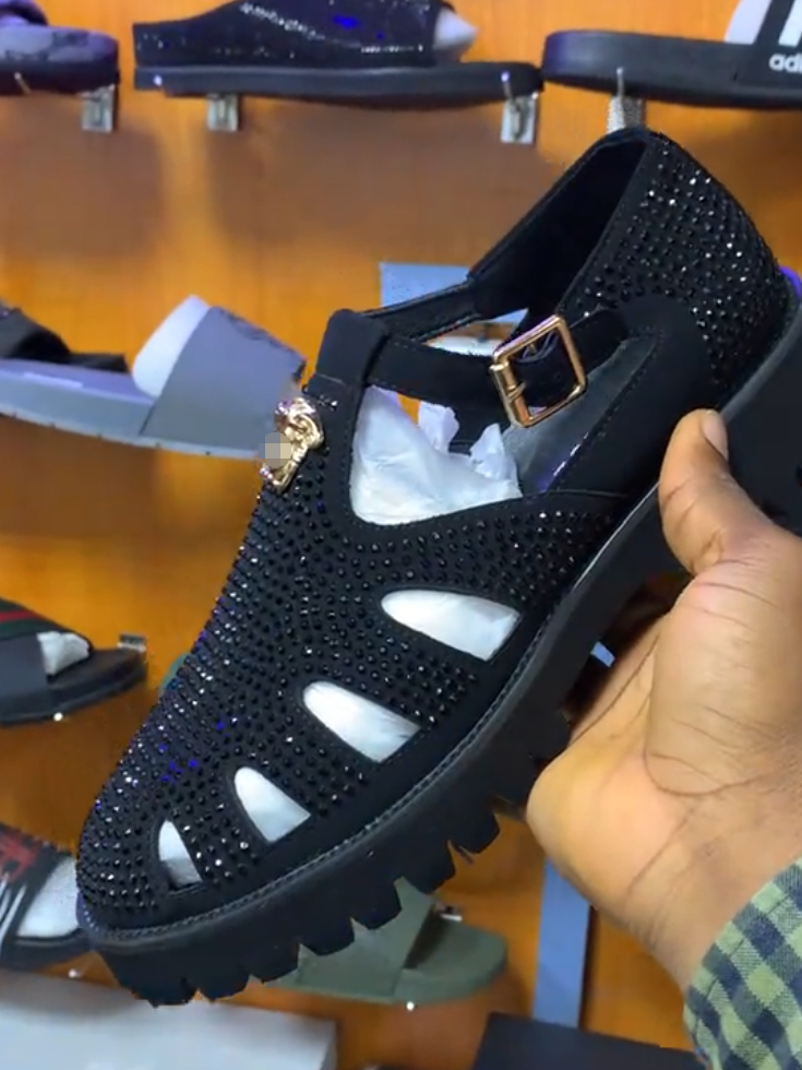Full Crystal Sandals