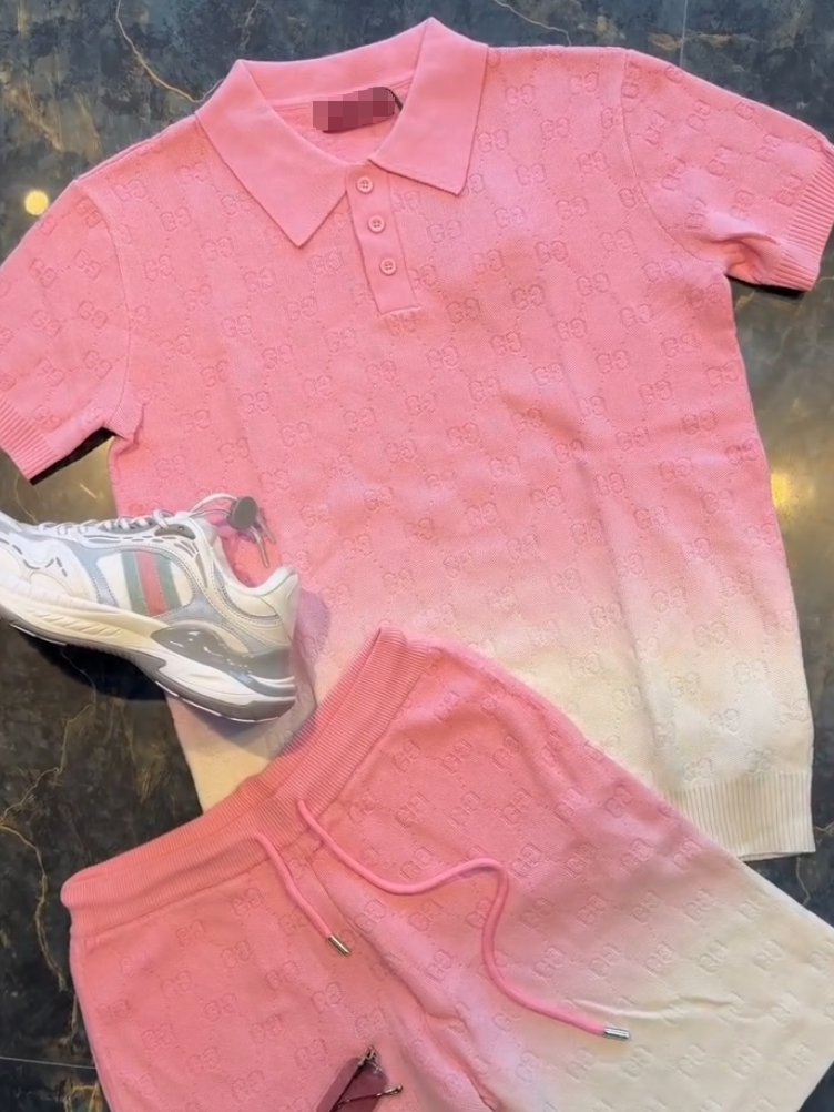 Peach Gradient Polo