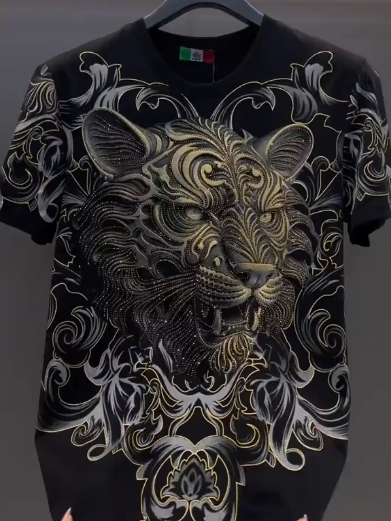 King of Beasts Black-Gold Tee