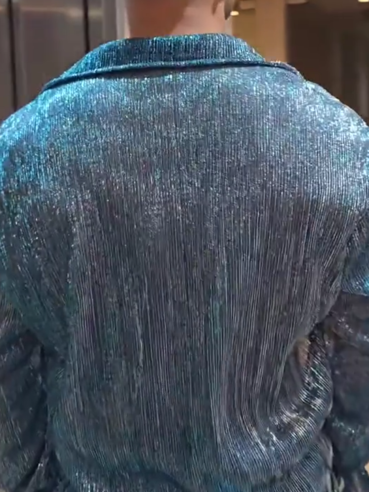 Maldives Blue Meteor Shower Crystal Shirt