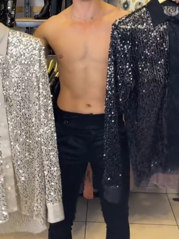 Sheer Cut-Out Shirt