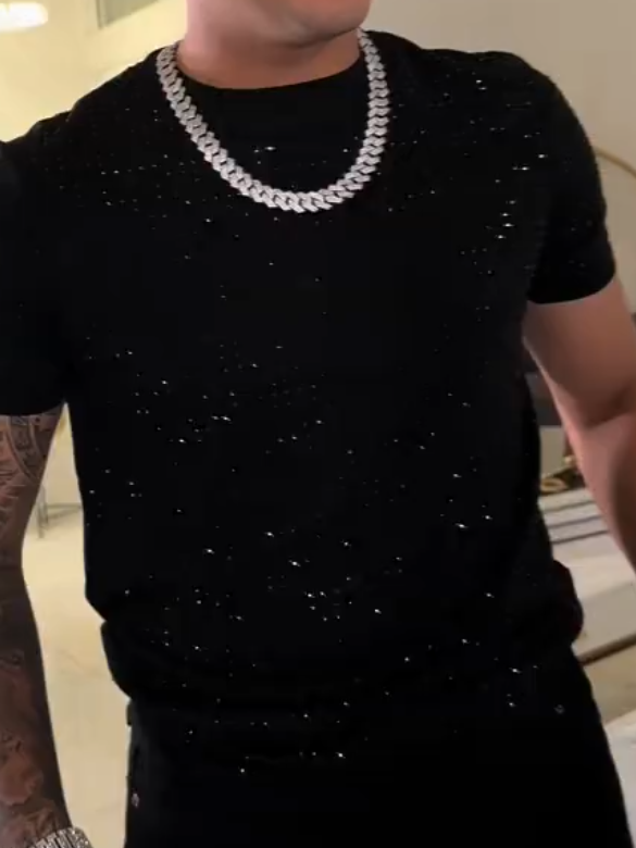 Pixel Crystal Black Tee