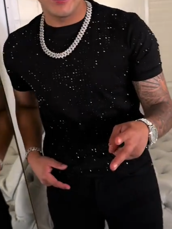 Pixel Crystal Black Tee