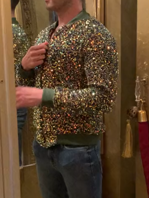 Yellow-Green Sequin Jacket