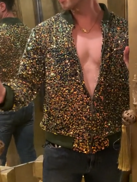Yellow-Green Sequin Jacket