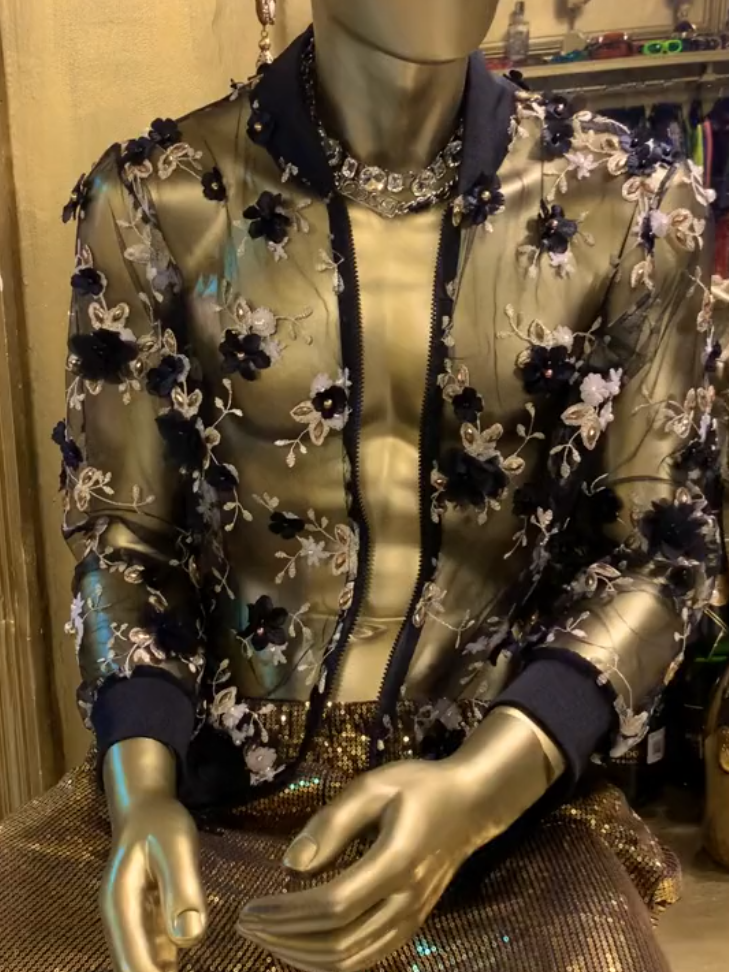 Beaded Sheer Jacket